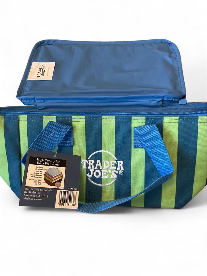 Nwt Trader Joe's Striped Mini Cooler Tote